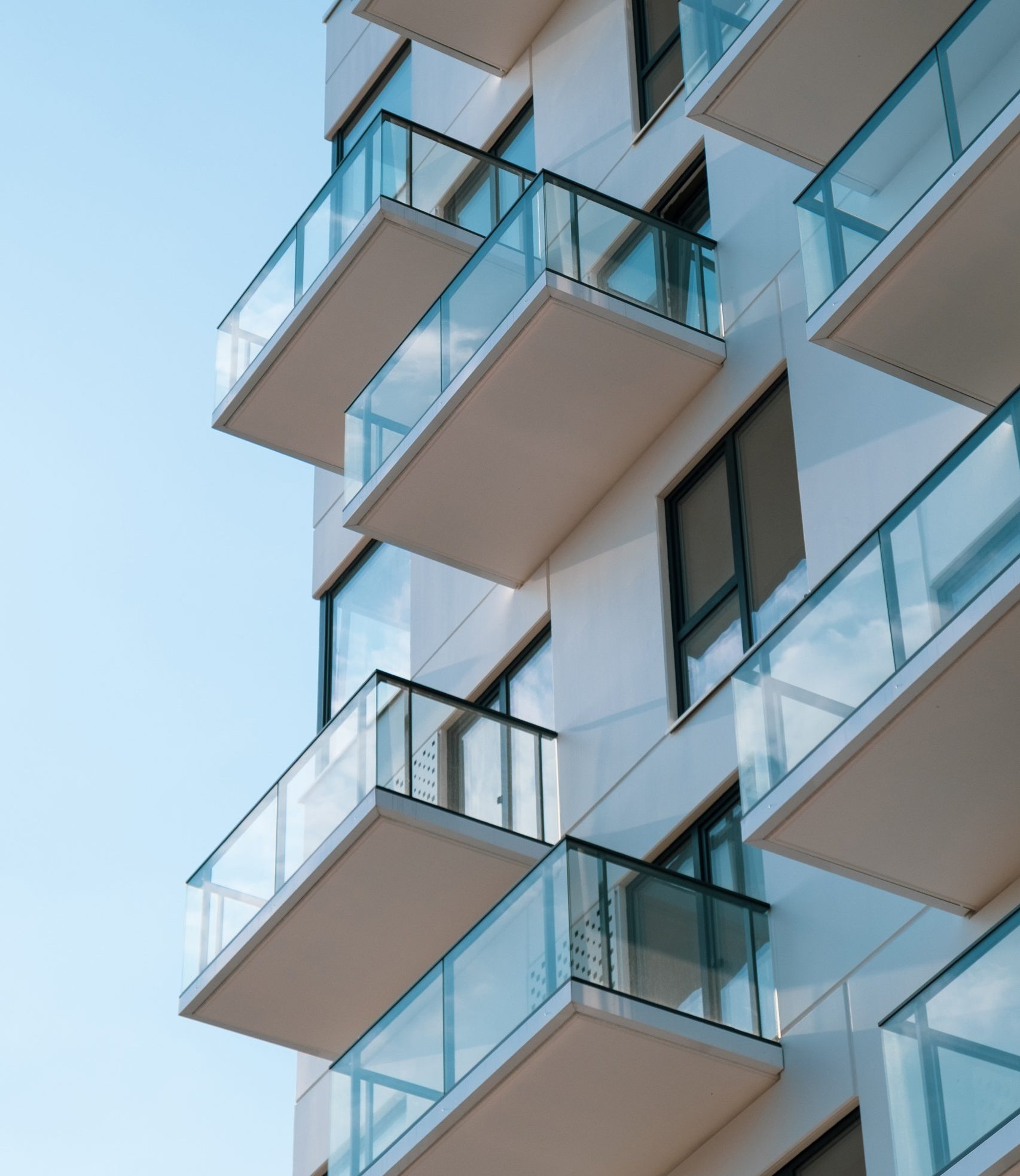 Modern building with glass windows
